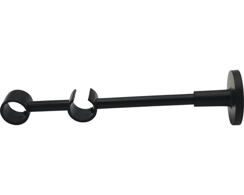 Wandträger wire track 2-läufig für Rivoli schwarz Ø 20 mm 20 cm lang