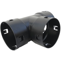 Pipelife T-Stück für Drainagerohr Kunststoff rund schwarz NW 100 mm-thumb-0