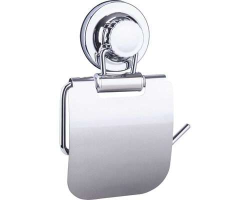 Toilettenpapierhalter Form & Style Vakuum mit Deckel chrom