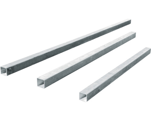 Steher für Selbstbau-Gabionen zum Einbetonieren 120 cm Drei Vierkantrohre aus Metall