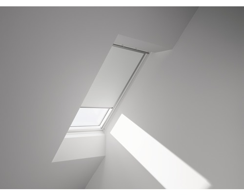 VELUX Verdunkelungsrollo uni weiß manuell Rahmen aluminium DKL MK06 1025S