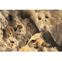 Nahaufnahme von Tuffstein mit poröser Oberfläche