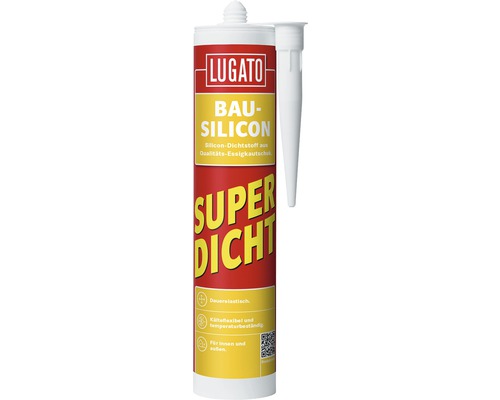 Bau-Silikon LUGATO Super Dicht 300 ml edelweiß