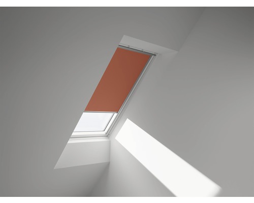 VELUX Verdunkelungsrollo uni orange manuell Rahmen aluminium DKL C02 4564S