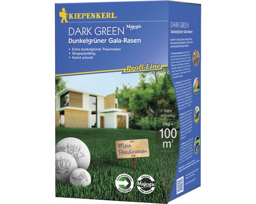 Rasensamen Kiepenkerl Dunkelgrüner Gala-Rasen 2 kg / 100 m²-0