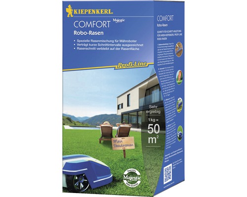Rasensamen Kiepenkerl P.L.Comfort Robo-Rasen 1 kg / 50 m² Kiepenkerl Comfort Robo-Rasen Rasensamen Packung