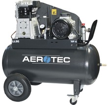 Aerotec Kompressor mit 90 Liter Tankvolumen und 4 PS Leistung