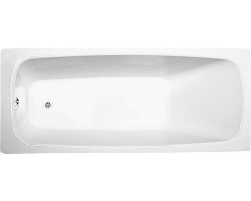 Rechteckbadewanne Sanotechnik Elba 401000 170x75 cm weiß Blick von oben auf eine Badewanne.