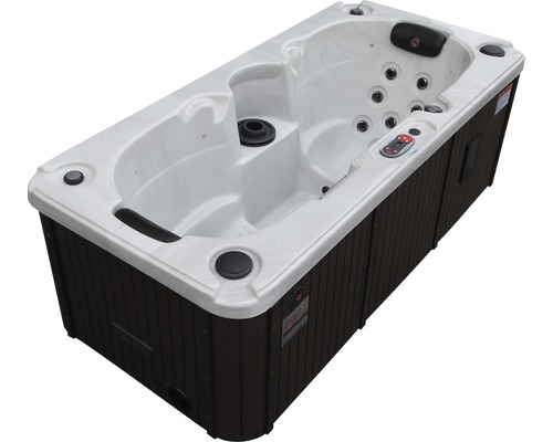 Whirlpool mit Düsen und Bedienfeld