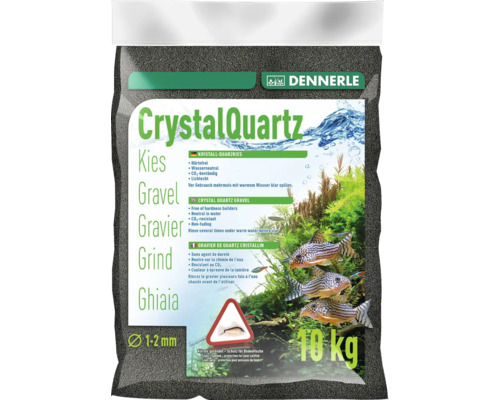 Kristall-Quarzkies Dennerle 10 kg, diamantschwarz Kristall-Quarzkies Dennerle 10 kg, diamantschwarz