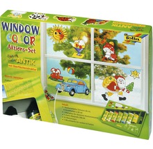 Fensterfarbe Aktionsset mit Fensterbildern und Farben