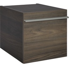 Holzfarbener Unterschrank mit Griff