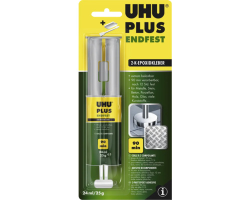 UHU 2-komponenten-Kleber plus endfest 25 g Spritze UHU 2-komponenten-Kleber plus endfest 25 g Spritze