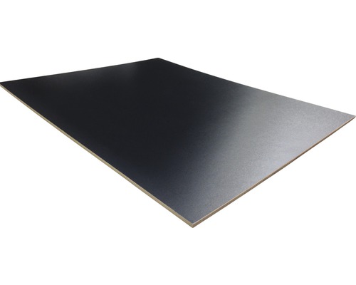 Dünn-MDF Platte einseitig schwarz 2440x1220x3 mm (Zuschnitt online reservierbar)