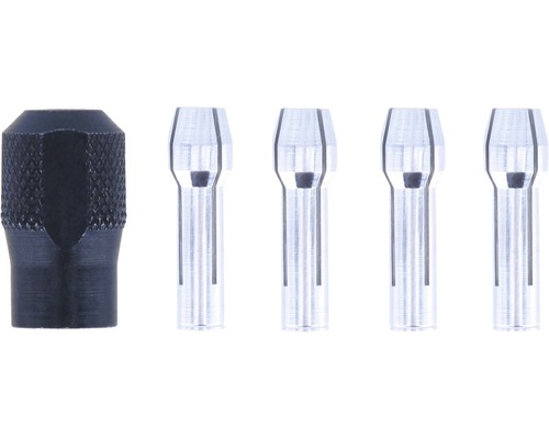 Dremel Spannzangen-Set (Spannmutter, Spannzangen 0,8 / 1,6 / 2,4 / 3,2 mm) (4485) Spannzangen Set mit Spannmutter