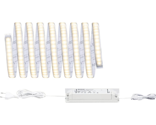 MaxLED 1000 Betriebsfertiges Strip-Basisset 3,0 m 40W 3300 lm 2700 K warmweiß 432 LED´s beschichtet 24V Smart Home-fähig nach Erweiterung LED-Streifen mit Netzteil