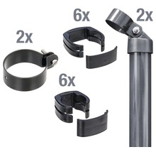 Zaunanschluss-Set ALBERTS FixClip zum Einbetonieren 102 cm anthrazit-thumb-0 Zaunanschluss-Set ALBERTS FixClip zum Einbetonieren 102 cm anthrazit-thumb-0