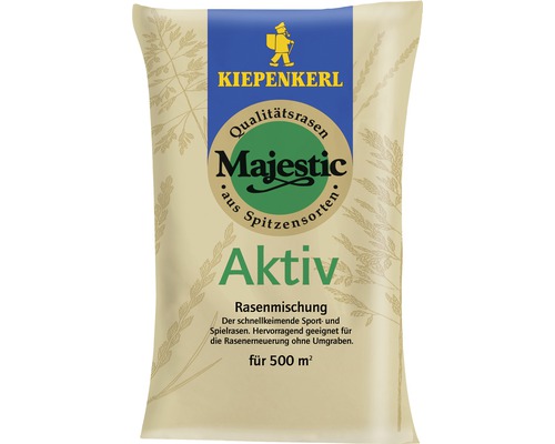 Rasensamen Kiepenkerl Majestic Aktiv 10 kg / 500 m² Kiepenkerl Majestic Aktiv Rasenmischung für 500 Quadratmeter