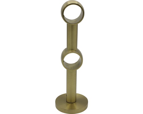 Doppelter Gardinenstangenhalter zur Wandmontage