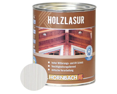 HORNBACH Holzlasur weiß 750 ml