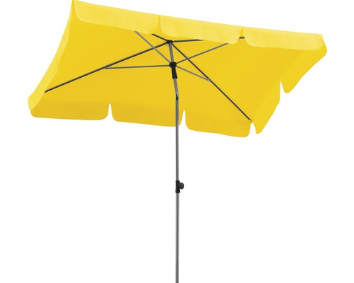 Sonnenschirm Schneider Locarno 180 x 120 x 240 cm zitrus Quadratischer Sonnenschirm mit Mittelmast