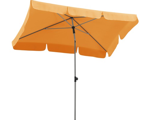 Sonnenschirm Schneider Locarno 180 x 120 x 240 cm mandarine Rechteckiger Sonnenschirm mit Metallgestell