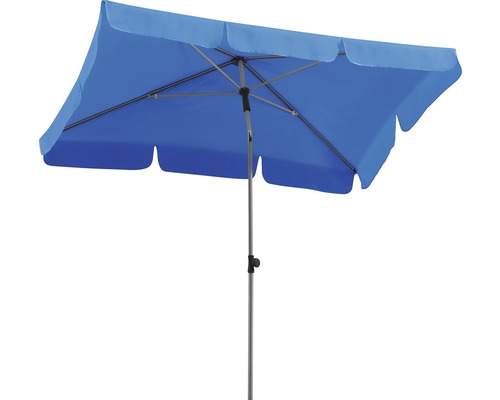 Sonnenschirm Schneider Locarno 180 x 120 x 240 cm royalblau Rechteckiger Sonnenschirm mit Mittelmast