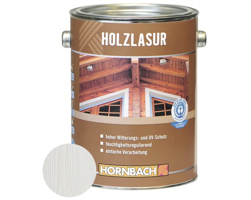 HORNBACH Holzlasur weiß 2,5 L