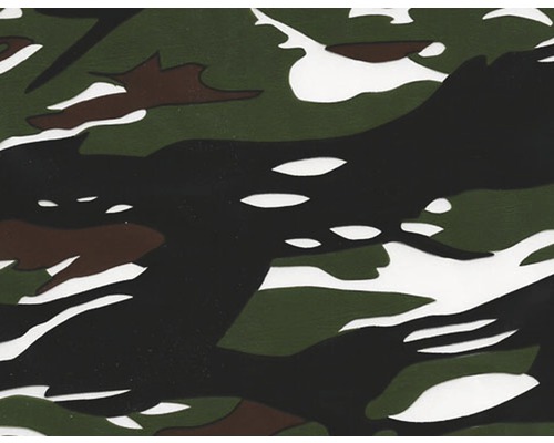 Wassertransferdruck Folie Tarn CA-NR-009 50x100 cm Nahaufnahme eines Stoffes mit Tarnmuster