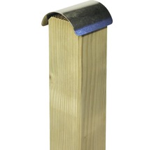 Holzpfosten mit Metallabdeckung