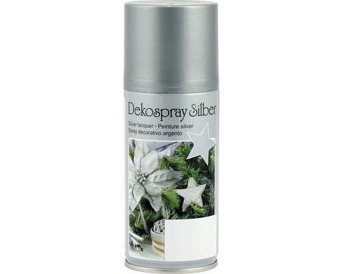 Silberner Dekospray zur Dekoration