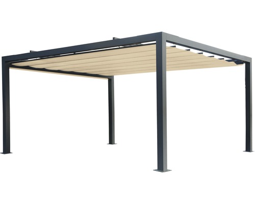 Freistehende Pergola mit Lamellendach für den Garten