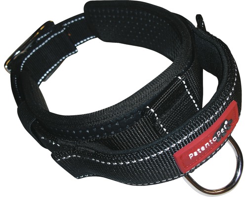 Halsband mit integrierter Kurzleine Sport XL 61-71 cm schwarz