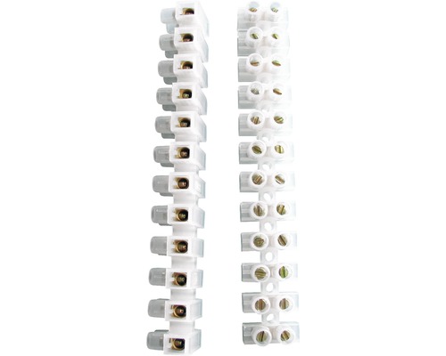 Blockklemme 1,5-2,5 mm 12-polig VDE geprüft 2 Stück Zwei transparente Lüsterklemmen aus Kunststoff