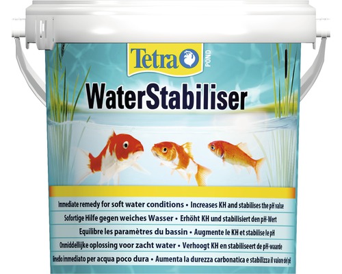 Tetra Pond Wasserstabilisator im Eimer zur Teichwasseraufbereitung