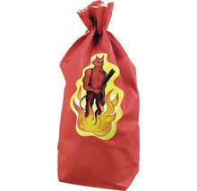Roter Nikolaussack mit Teufelmotiv