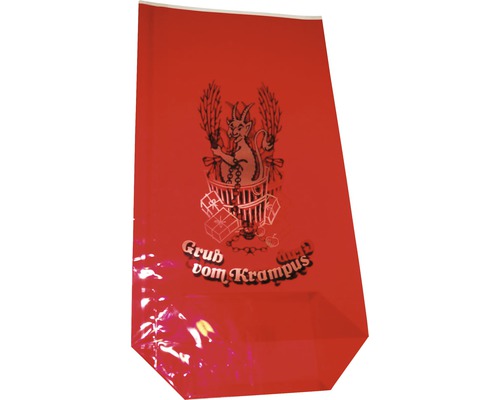 Rote Krampus Geschenk Tasche