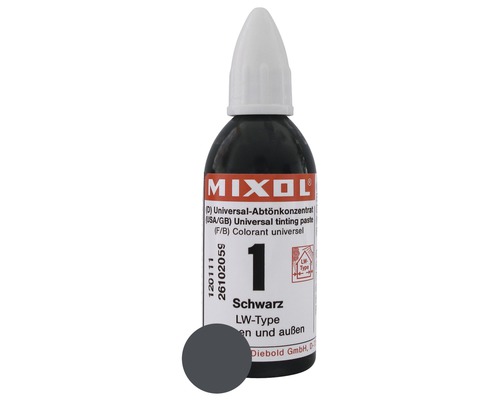 MIXOL® Abtönkonzentrat 1 schwarz 20 ml MIXOL® Abtönkonzentrat 1 schwarz 20 ml