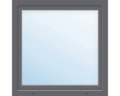 Kunststofffenster ARON Basic weiß/anthrazit 1000x1000 mm DIN Rechts