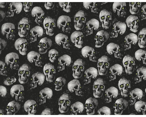 Wassertransferdruck Folie Skulls CD-325 50x100 cm Textil mit Totenköpfen Muster
