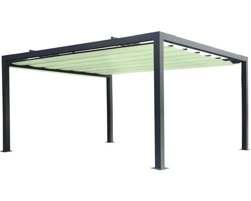 Pergola mit beweglichem Sonnenschutzdach für den Garten