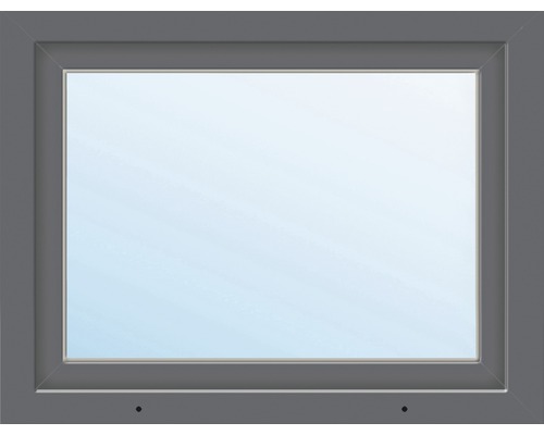 Kunststofffenster ARON Basic weiß/anthrazit 850x600 mm DIN Rechts
