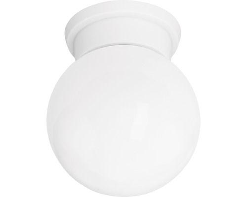 Weiße Deckenleuchte mit Kugelform