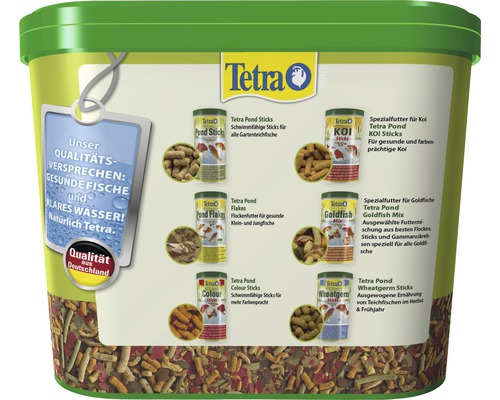 Tetra Teichfuttereimer mit verschiedenen Futtersorten für Gartenteichfische