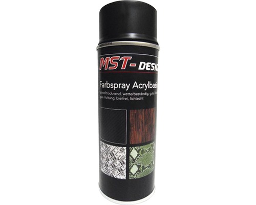 Acryllack Basislack schwarz matt Spraydose für Wassertransferdruck 400 ml