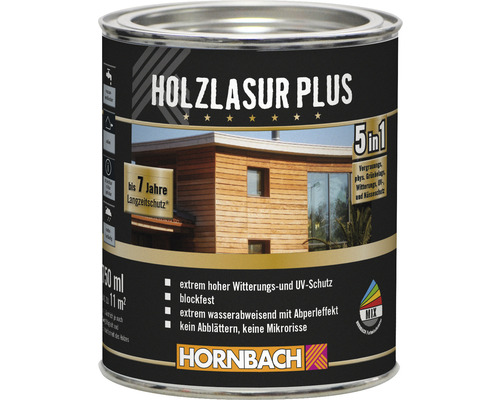 Holzlasur Plus Dose mit Schutz vor Witterung und UV Strahlung