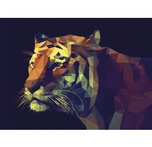 Illustration eines Tigers im Polygon-Stil
