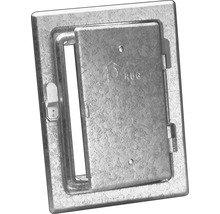 Kamintür RuG Semin Stahlblech feuerverzinkt 23X29,5 cm silber-thumb-0