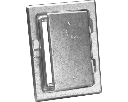 Kamintür RuG Semin Stahlblech feuerverzinkt 23X29,5 cm silber