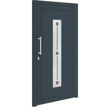 Haustür mit Glaseinsatz und Griff